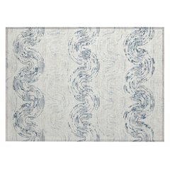 Machine Washable Indoor/Outdoor Chantille ACN2461 Ivory 1'8" x 2'6" Rug