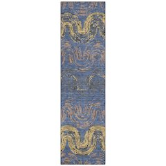 Machine Washable Indoor/Outdoor Chantille ACN2461 Blue 2'3" x 7'6" Runner Rug