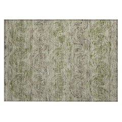 Machine Washable Indoor/Outdoor Chantille ACN2461 Green 1'8" x 2'6" Rug