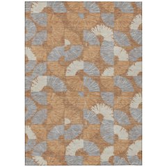 Machine Washable Indoor/Outdoor Chantille ACN2462 Orange 2'6" x 3'10" Rug