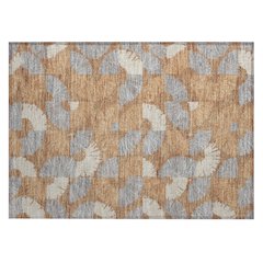 Machine Washable Indoor/Outdoor Chantille ACN2462 Orange 1'8" x 2'6" Rug
