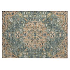Machine Washable Indoor/Outdoor Chantille ACN2463 Orange 1'8" x 2'6" Rug