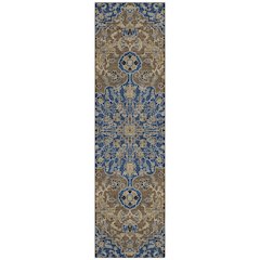 Machine Washable Indoor/Outdoor Chantille ACN2463 Blue 2'3" x 7'6" Runner Rug