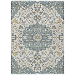 Machine Washable Indoor/Outdoor Chantille ACN2463 Teal 2'6" x 3'10" Rug