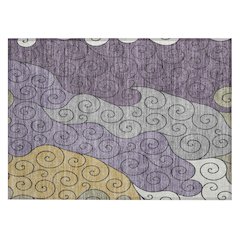 Machine Washable Indoor/Outdoor Chantille ACN2464 Purple 1'8" x 2'6" Rug