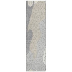 Machine Washable Indoor/Outdoor Chantille ACN2464 Gray 2'3" x 7'6" Runner Rug