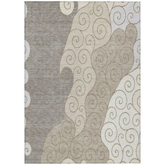 Machine Washable Indoor/Outdoor Chantille ACN2464 Brown 2'6" x 3'10" Rug
