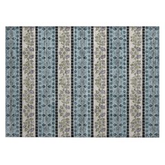 Machine Washable Indoor/Outdoor Chantille ACN2465 Teal 1'8" x 2'6" Rug