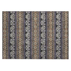 Machine Washable Indoor/Outdoor Chantille ACN2465 Purple 1'8" x 2'6" Rug