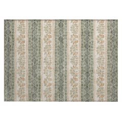 Machine Washable Indoor/Outdoor Chantille ACN2465 Green 1'8" x 2'6" Rug