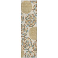 Machine Washable Indoor/Outdoor Chantille ACN2466 Brown 2'3" x 7'6" Runner Rug
