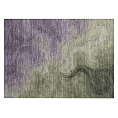 Machine Washable Indoor/Outdoor Chantille ACN2468 Purple 1'8" x 2'6" Rug