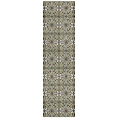 Machine Washable Indoor/Outdoor Chantille ACN2469 Green 2'3" x 7'6" Runner Rug