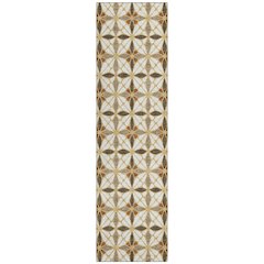 Machine Washable Indoor/Outdoor Chantille ACN2469 Gold 2'3" x 7'6" Runner Rug
