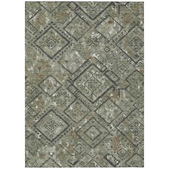 Machine Washable Indoor/Outdoor Chantille ACN2470 Green 2'6" x 3'10" Rug