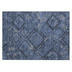 Machine Washable Indoor/Outdoor Chantille ACN2470 Blue 1'8" x 2'6" Rug