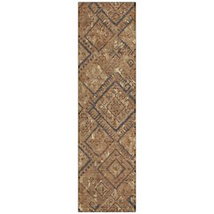 Machine Washable Indoor/Outdoor Chantille ACN2470 Orange 2'3" x 7'6" Runner Rug