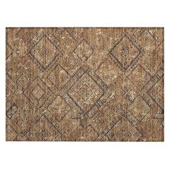 Machine Washable Indoor/Outdoor Chantille ACN2470 Orange 1'8" x 2'6" Rug