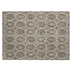Machine Washable Indoor/Outdoor Chantille ACN2471 Brown 1'8" x 2'6" Rug