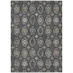 Machine Washable Indoor/Outdoor Chantille ACN2471 Black 2'6" x 3'10" Rug