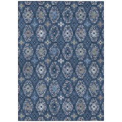 Machine Washable Indoor/Outdoor Chantille ACN2471 Blue 2'6" x 3'10" Rug
