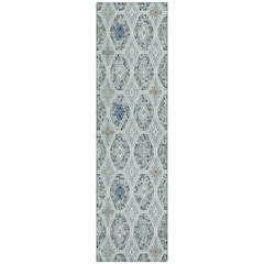 Machine Washable Indoor/Outdoor Chantille ACN2471 Teal 2'3" x 7'6" Runner Rug