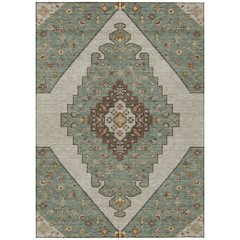 Machine Washable Indoor/Outdoor Chantille ACN2472 Green 2'6" x 3'10" Rug