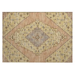 Machine Washable Indoor/Outdoor Chantille ACN2472 Gold 1'8" x 2'6" Rug