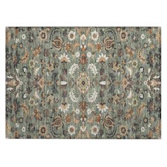 Machine Washable Indoor/Outdoor Chantille ACN2473 Green 1'8" x 2'6" Rug