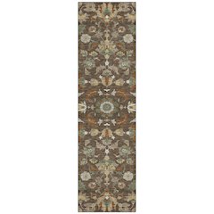 Machine Washable Indoor/Outdoor Chantille ACN2473 Brown 2'3" x 7'6" Runner Rug