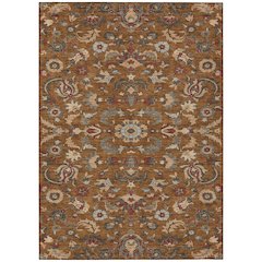Machine Washable Indoor/Outdoor Chantille ACN2473 Orange 2'6" x 3'10" Rug