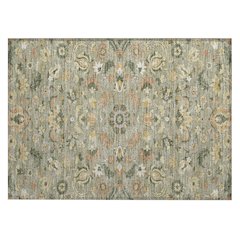 Machine Washable Indoor/Outdoor Chantille ACN2473 Green 1'8" x 2'6" Rug