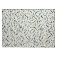 Machine Washable Indoor/Outdoor Chantille ACN2474 Ivory 1'8" x 2'6" Rug