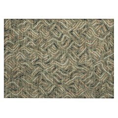 Machine Washable Indoor/Outdoor Chantille ACN2474 Green 1'8" x 2'6" Rug