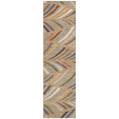 Machine Washable Indoor/Outdoor Chantille ACN2475 Orange 2'3" x 7'6" Runner Rug