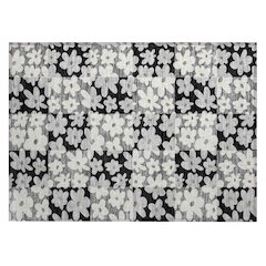 Machine Washable Indoor/Outdoor Chantille ACN2476 Black 1'8" x 2'6" Rug
