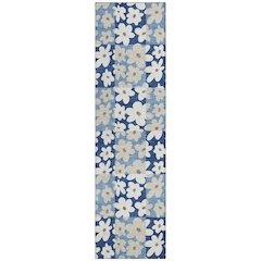 Machine Washable Indoor/Outdoor Chantille ACN2476 Blue 2'3" x 7'6" Runner Rug