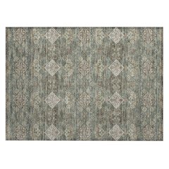 Machine Washable Indoor/Outdoor Chantille ACN2477 Green 1'8" x 2'6" Rug