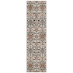 Machine Washable Indoor/Outdoor Chantille ACN2477 Brown 2'3" x 7'6" Runner Rug