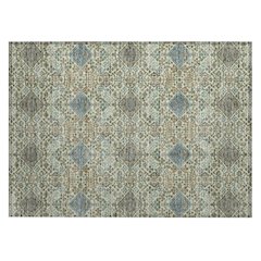 Machine Washable Indoor/Outdoor Chantille ACN2477 Green 1'8" x 2'6" Rug