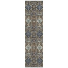 Machine Washable Indoor/Outdoor Chantille ACN2477 Brown 2'3" x 7'6" Runner Rug