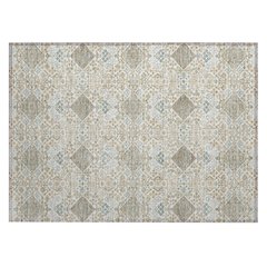 Machine Washable Indoor/Outdoor Chantille ACN2477 Ivory 1'8" x 2'6" Rug