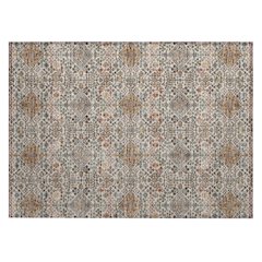 Machine Washable Indoor/Outdoor Chantille ACN2478 Brown 1'8" x 2'6" Rug