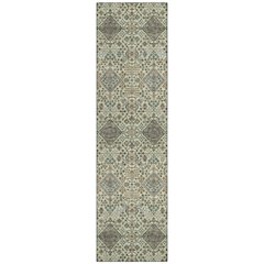 Machine Washable Indoor/Outdoor Chantille ACN2478 Green 2'3" x 7'6" Runner Rug