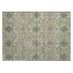 Machine Washable Indoor/Outdoor Chantille ACN2478 Green 1'8" x 2'6" Rug