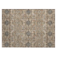 Machine Washable Indoor/Outdoor Chantille ACN2478 Orange 1'8" x 2'6" Rug