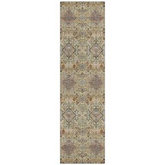 Machine Washable Indoor/Outdoor Chantille ACN2478 Gold 2'3" x 7'6" Runner Rug
