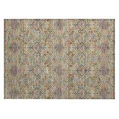 Machine Washable Indoor/Outdoor Chantille ACN2478 Gold 1'8" x 2'6" Rug