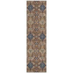Machine Washable Indoor/Outdoor Chantille ACN2478 Orange 2'3" x 7'6" Runner Rug