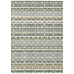 Machine Washable Indoor/Outdoor Chantille ACN2479 Green 2'6" x 3'10" Rug